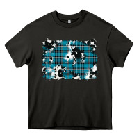Asphalt winter plaid cowhide pattern background Heavy Core Tee - RanaPortraitStore