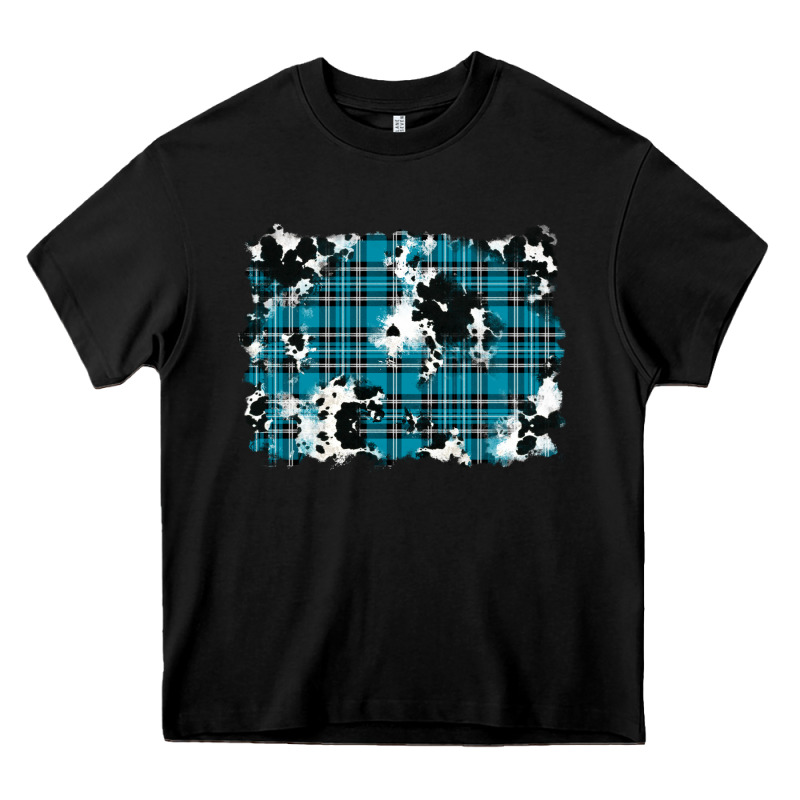Winter Plaid Cowhide Pattern Background Heavy Core Tee by RanaPortraitStore | Teevron