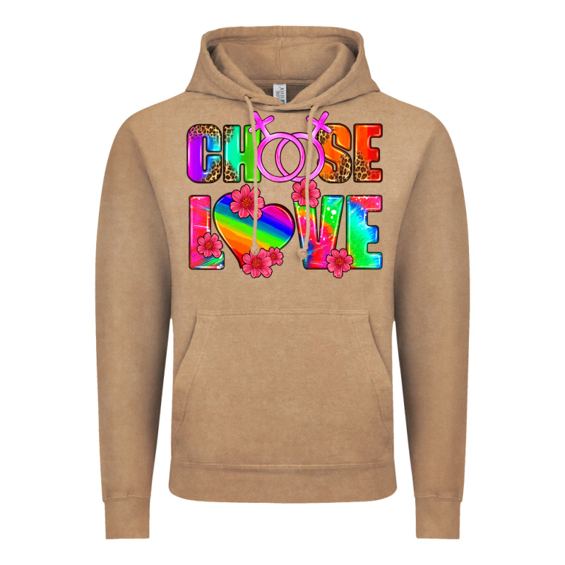 Choose Love (lesbian) Vintage Hoodie by HRA Design Shop | Teevron