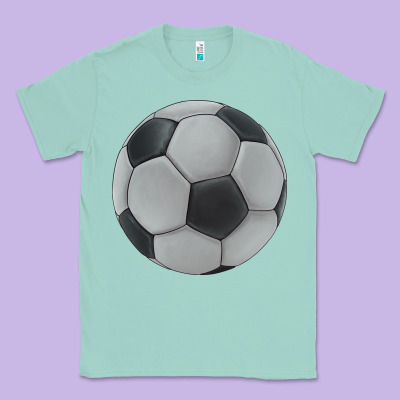Soccer Ball Classic Tee Designed By Jahusdesignshop