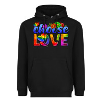 Black Pride LGBTQ+ Choose Love Heavyweight Hoodie - BundleAndBundleShop