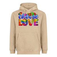 Mushroom Pride LGBTQ+ Choose Love Heavyweight Hoodie - BundleAndBundleShop