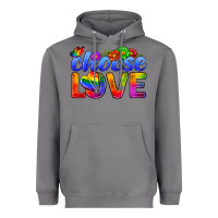 Storm Pride LGBTQ+ Choose Love Heavyweight Hoodie - BundleAndBundleShop