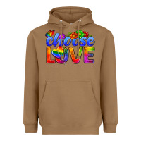 Toasted Coconut Pride LGBTQ+ Choose Love Heavyweight Hoodie - BundleAndBundleShop