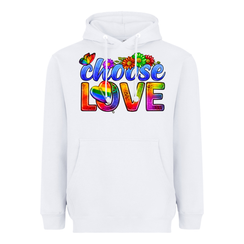 Pride Lgbtq+ Choose Love Heavyweight Hoodie by BundleAndBundleShop | Teevron