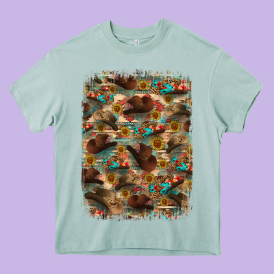 Heavy Core Tee western  background