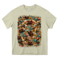 Mossy western  background Heavy Core Tee - RanaPortraitStore