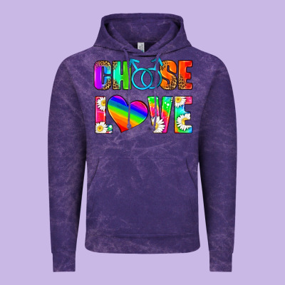 Choose Love (gay) Vintage Hoodie Designed By Hra Design Shop