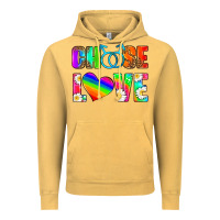 Vintage Mustard choose love (gay) Vintage Hoodie - HRA Design Shop