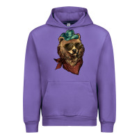 Tulip Bear cowboy bandana glasses Urban Hoodie - HowdyJamesFarm
