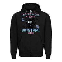 Black i survived 100 days of school cat Zipper Hoodie - MaliasSmallBusiness
