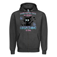 Charcoal Heather i survived 100 days of school cat Zipper Hoodie - MaliasSmallBusiness