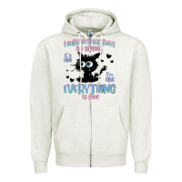 Oatmeal Heather i survived 100 days of school cat Zipper Hoodie - MaliasSmallBusiness