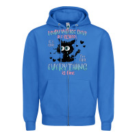 True Royal i survived 100 days of school cat Zipper Hoodie - MaliasSmallBusiness