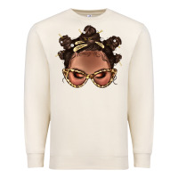 Sandshell Afro Bantu Knots Hairstyles Messy Bun With Clasp Bbs  2 Premium Sweatshirt - BundleAndBundleShop