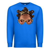 True Royal Afro Bantu Knots Hairstyles Messy Bun With Clasp Bbs  2 Premium Sweatshirt - BundleAndBundleShop