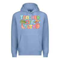 Colony Blue teacher off duty summer Premium Hoodie - JahusDesignShop