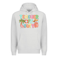 Dove Grey teacher off duty summer Premium Hoodie - JahusDesignShop