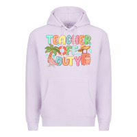 Lilac teacher off duty summer Premium Hoodie - JahusDesignShop