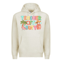 Oatmeal Heather teacher off duty summer Premium Hoodie - JahusDesignShop