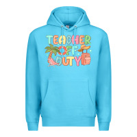 Ocean Blue teacher off duty summer Premium Hoodie - JahusDesignShop
