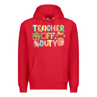 Red teacher off duty summer Premium Hoodie - JahusDesignShop
