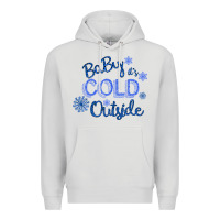 Dove Grey Baby It s Cold Outside Premium Hoodie - Bettercallsaul