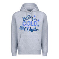Heather Grey Baby It s Cold Outside Premium Hoodie - Bettercallsaul