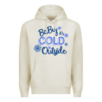 Oatmeal Heather Baby It s Cold Outside Premium Hoodie - Bettercallsaul