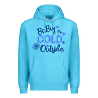 Ocean Blue Baby It s Cold Outside Premium Hoodie - Bettercallsaul
