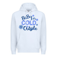 White Baby It s Cold Outside Premium Hoodie - Bettercallsaul