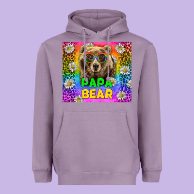 Western Papa Bear Lgbtq+ Tumbler Heavyweight Hoodie Designed By Bundleandbundleshop