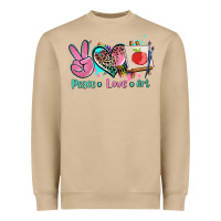Mushroom peace love art   ado Heavyweight Sweatshirt - AdoDesignShop