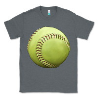 Charcoal Heather softball ball Classic Tee - JahusDesignShop