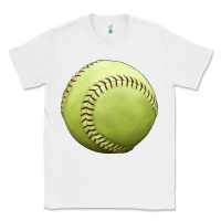 White softball ball Classic Tee - JahusDesignShop