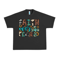 Pigment Black faith over fear Urban Heavy Tee - JahusDesignShop
