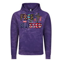 Cloud Purple free and blessed Vintage Hoodie - CowhideDigitalArt