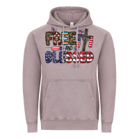 Vintage Zinc free and blessed Vintage Hoodie - CowhideDigitalArt
