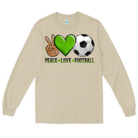 Mushroom peace love soccer Long Sleeve Tee - AdoDesignShop