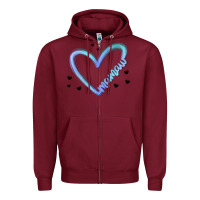 Burgundy mamaw Zipper Hoodie - MaliasSmallBusiness
