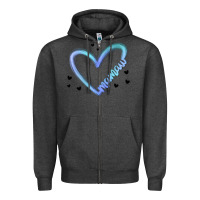 Charcoal Heather mamaw Zipper Hoodie - MaliasSmallBusiness