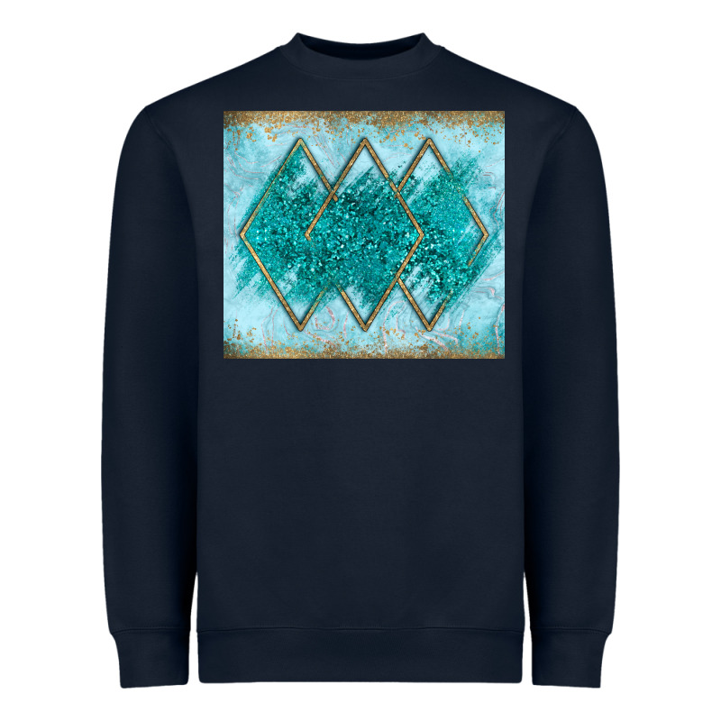 Turquoise Glitter Heavyweight Sweatshirt by JahusDesignShop | Teevron