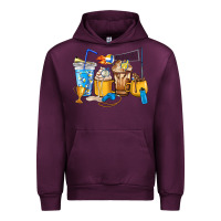 Mauve Wine Volleyball coffee cups Urban Hoodie - HowdyJamesFarm