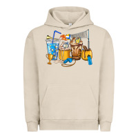 Pigment French Oak Volleyball coffee cups Urban Hoodie - HowdyJamesFarm