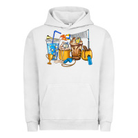 Pigment Lunar Rock Volleyball coffee cups Urban Hoodie - HowdyJamesFarm