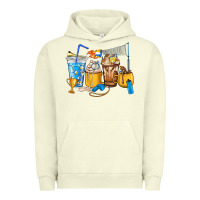 Pigment Pistachio Volleyball coffee cups Urban Hoodie - HowdyJamesFarm