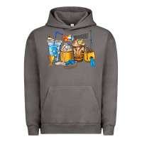 Pigment Tornado Volleyball coffee cups Urban Hoodie - HowdyJamesFarm