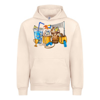 Sandshell Volleyball coffee cups Urban Hoodie - HowdyJamesFarm