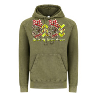 Vintage Olive three up theree down softball Vintage Hoodie - RacoonDesign