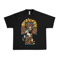 Black leopard cross  sunflower Urban Heavy Tee - JahusDesignShop